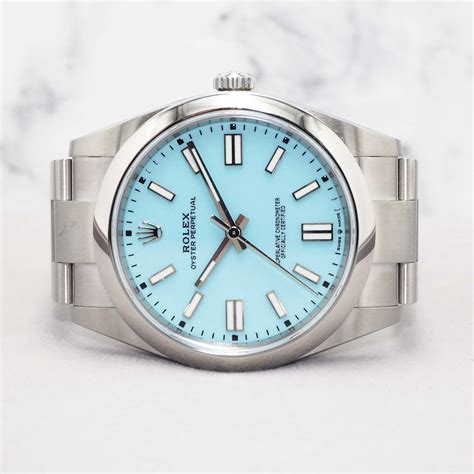 rolex oyster 41mm steel and white gold price|rolex tiffany blue 41 price.